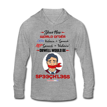 Load image into Gallery viewer, YOUR NEW WORLD ORDER - Unisex Tri-Blend Hoodie Shirt - heather gray
