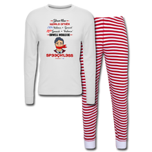 Load image into Gallery viewer, YOUR NEW WORLD ORDER - Unisex Pajama Set - white/red stripe
