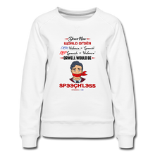 Load image into Gallery viewer, YOUR NEW WORLD ORDER - Women’s Premium Sweatshirt - white
