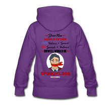 Load image into Gallery viewer, YOUR NEW WORLD ORDER - Women’s Premium Hoodie - purple
