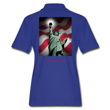 Load image into Gallery viewer, LIBERTY&#39;S LIGHT - Women&#39;s Pique Polo Shirt - royal blue
