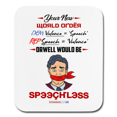 YOUR NEW WORLD ORDER - Mouse pad Vertical - white