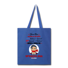 Load image into Gallery viewer, YOUR NEW WORLD ORDER - Tote Bag - royal blue
