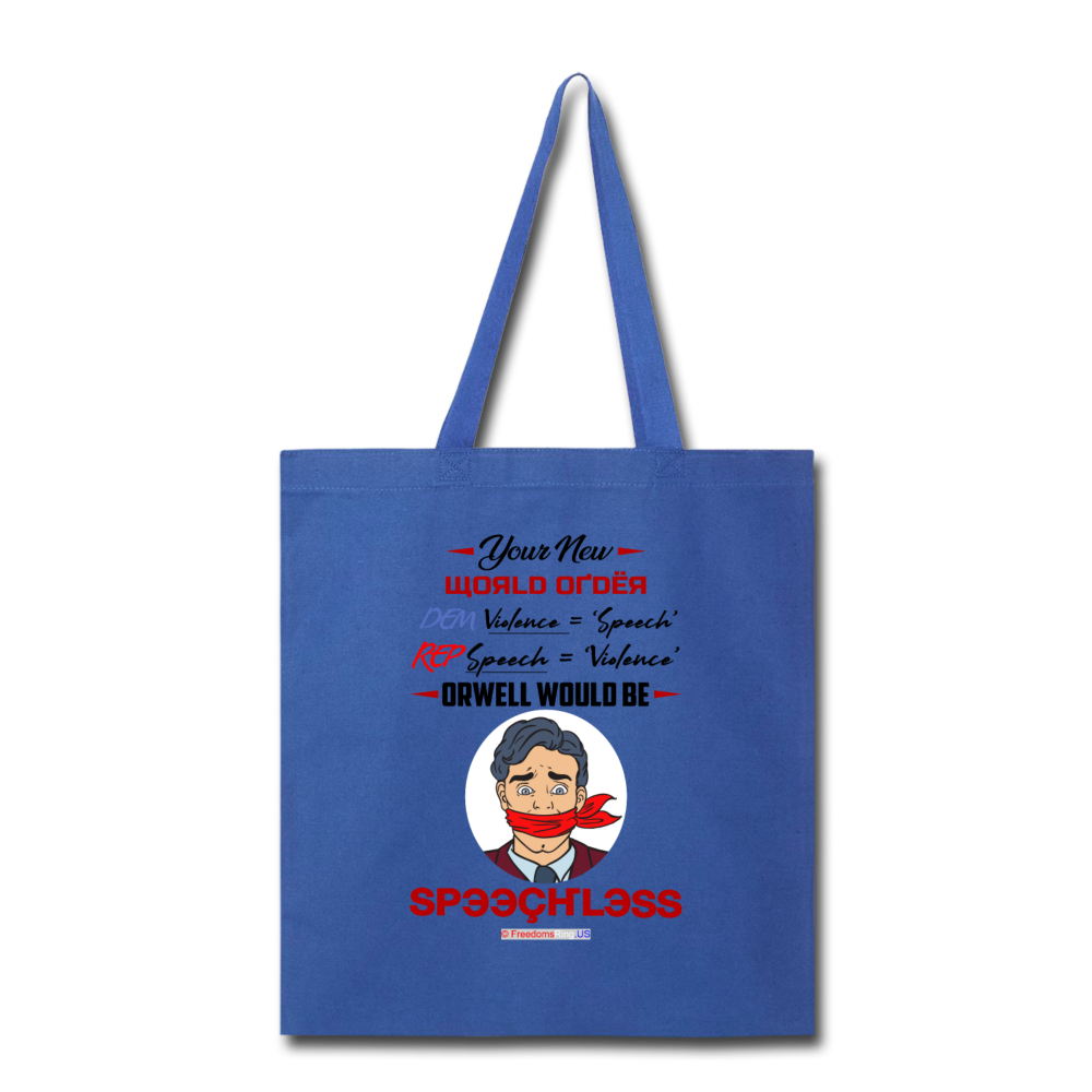 YOUR NEW WORLD ORDER - Tote Bag - royal blue