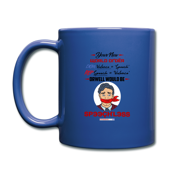 YOUR NEW WORLD ORDER - Full Color Mug - royal blue