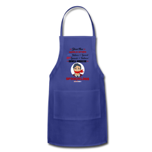 Load image into Gallery viewer, YOUR NEW WORLD ORDER - Adjustable Apron - royal blue
