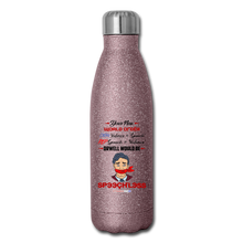 Load image into Gallery viewer, YOUR NEW WORLD ORDER - Insulated Stainless Steel Water Bottle - pink glitter
