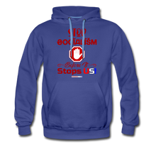 Load image into Gallery viewer, STOP SOCIALISM, BEFORE IT STOPS US! - Men’s Premium Hoodie - royalblue
