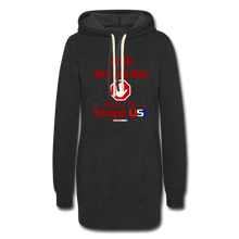 Load image into Gallery viewer, STOP SOCIALISM, BEFORE IT STOPS US! - Women&#39;s Hoodie Dress - heather black
