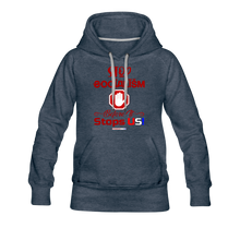 Load image into Gallery viewer, STOP SOCIALISM, BEFORE IT STOPS US! - Women’s Premium Hoodie - heather denim
