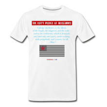 Load image into Gallery viewer, THE LEFT&#39;S PLEDGE OF ALLEGIANCE - Men&#39;s Premium T-Shirt - white
