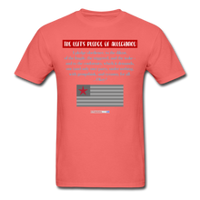 Load image into Gallery viewer, THE LEFT&#39;S PLEDGE OF ALLEGIANCE - Unisex ComfortWash Garment Dyed T-Shirt - coral
