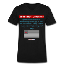 Load image into Gallery viewer, THE LEFT&#39;S PLEDGE OF ALLEGIANCE - Men&#39;s V-Neck T-Shirt - black
