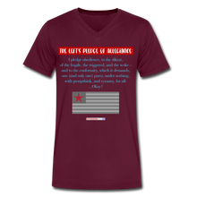 Load image into Gallery viewer, THE LEFT&#39;S PLEDGE OF ALLEGIANCE - Men&#39;s V-Neck T-Shirt - maroon
