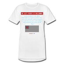 Load image into Gallery viewer, THE LEFT&#39;S PLEDGE OF ALLEGIANCE - Men’s Long Body Urban Tee - white
