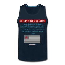 Load image into Gallery viewer, THE LEFT&#39;S PLEDGE OF ALLEGIANCE - Men’s Premium Tank - deep navy
