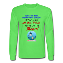 Load image into Gallery viewer, IF YOU&#39;RE NOT AT THE TABLE... - Men&#39;s Long Sleeve T-Shirt - kiwi
