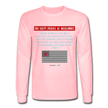 Load image into Gallery viewer, THE LEFT&#39;S PLEDGE OF ALLEGIANCE - Men&#39;s Long Sleeve T-Shirt - pink
