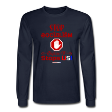 Load image into Gallery viewer, STOP SOCIALISM - Men&#39;s Long Sleeve T-Shirt - navy
