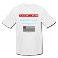 Load image into Gallery viewer, THE LEFT&#39;S PLEDGE OF ALLEGIANCE - Men&#39;s Tall T-Shirt - white
