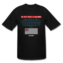 Load image into Gallery viewer, THE LEFT&#39;S PLEDGE OF ALLEGIANCE - Men&#39;s Tall T-Shirt - black
