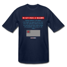 Load image into Gallery viewer, THE LEFT&#39;S PLEDGE OF ALLEGIANCE - Men&#39;s Tall T-Shirt - navy
