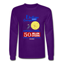 Load image into Gallery viewer, ELECTIONS HAVE CONSEQUENCES - Men&#39;s Long Sleeve T-Shirt - purple
