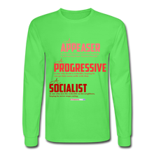 Load image into Gallery viewer, APPEASER, PROGRESSIVE, SOCIALIST - Men&#39;s Long Sleeve T-Shirt - kiwi
