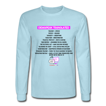 Load image into Gallery viewer, DEMSPEAK TRANSLATED - Men&#39;s Long Sleeve T-Shirt - powder blue
