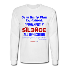 Load image into Gallery viewer, DEM UNITY PLAN - Men&#39;s Long Sleeve T-Shirt - white
