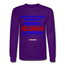 Load image into Gallery viewer, DEM UNITY PLAN - Men&#39;s Long Sleeve T-Shirt - purple
