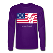 Load image into Gallery viewer, USA STRONG - Men&#39;s Long Sleeve T-Shirt - purple
