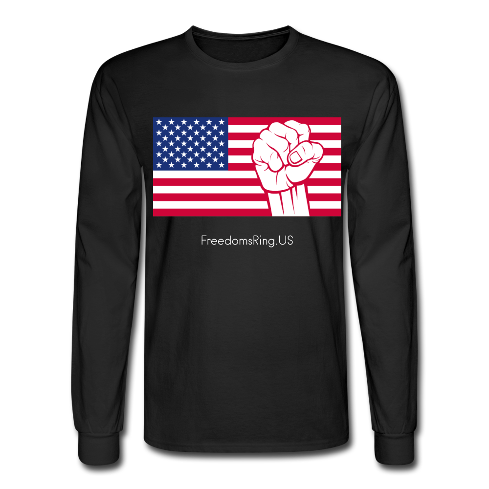 USA STRONG - Men's Long Sleeve T-Shirt - black