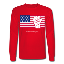 Load image into Gallery viewer, USA STRONG - Men&#39;s Long Sleeve T-Shirt - red
