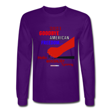 Load image into Gallery viewer, GOODBYE AMERICAN FREEDOM - Men&#39;s Long Sleeve T-Shirt - purple
