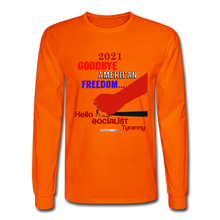 Load image into Gallery viewer, GOODBYE AMERICAN FREEDOM - Men&#39;s Long Sleeve T-Shirt - orange
