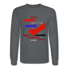 Load image into Gallery viewer, GOODBYE AMERICAN FREEDOM - Men&#39;s Long Sleeve T-Shirt - charcoal
