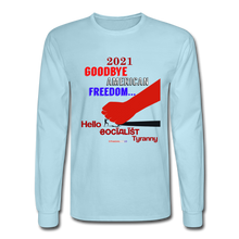 Load image into Gallery viewer, GOODBYE AMERICAN FREEDOM - Men&#39;s Long Sleeve T-Shirt - powder blue
