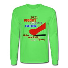 Load image into Gallery viewer, GOODBYE AMERICAN FREEDOM - Men&#39;s Long Sleeve T-Shirt - kiwi
