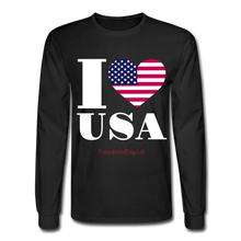 Load image into Gallery viewer, I LOVE USA - Men&#39;s Long Sleeve T-Shirt - black
