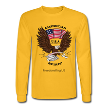 Load image into Gallery viewer, AMERICAN SPIRIT - Men&#39;s Long Sleeve T-Shirt - gold
