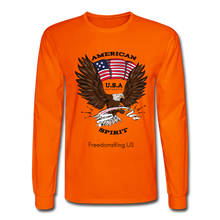 Load image into Gallery viewer, AMERICAN SPIRIT - Men&#39;s Long Sleeve T-Shirt - orange
