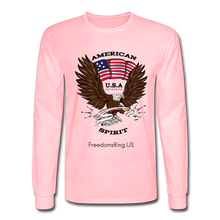 Load image into Gallery viewer, AMERICAN SPIRIT - Men&#39;s Long Sleeve T-Shirt - pink
