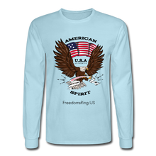 Load image into Gallery viewer, AMERICAN SPIRIT - Men&#39;s Long Sleeve T-Shirt - powder blue
