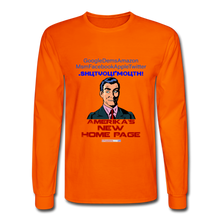 Load image into Gallery viewer, AMERIKA&#39;S NEW HOME PAGE - Men&#39;s Long Sleeve T-Shirt - orange
