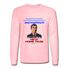 Load image into Gallery viewer, AMERIKA&#39;S NEW HOME PAGE - Men&#39;s Long Sleeve T-Shirt - pink
