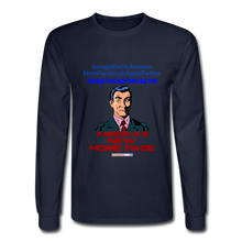 Load image into Gallery viewer, AMERIKA&#39;S NEW HOME PAGE - Men&#39;s Long Sleeve T-Shirt - navy
