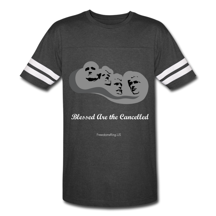 BLESSED ARE THE CANCELLED - Vintage Sport T-Shirt - vintage smoke/white