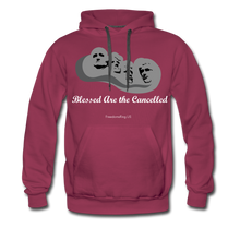 Load image into Gallery viewer, BLESSED ARE THE CANCELLED - Men’s Premium Hoodie - burgundy
