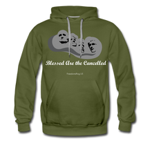 Load image into Gallery viewer, BLESSED ARE THE CANCELLED - Men’s Premium Hoodie - olive green
